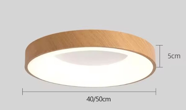 Nordic Plafondlamp – Moderne LED Ronde Lamp met Afstandsbediening