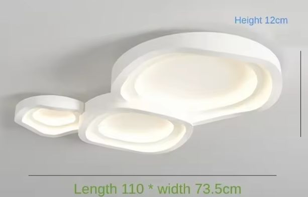 Minimalistische Witte LED Plafondlamp – Moderne Aluminium Lamp