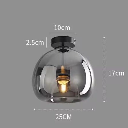 Moderne Scandinavische Plafondlamp – Minimalistisch Glas & LED