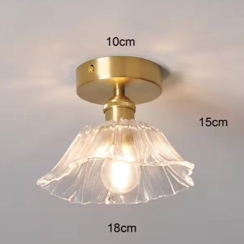 Moderne Glazen Plafondlamp – Oranje & Wit Design, Metaal + Glas