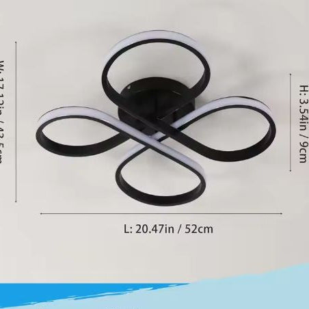 Moderne LED Plafondlamp – Bloemvormig Design 45W, 6500K Koel Wit