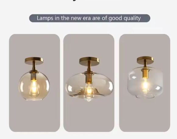 Moderne Glazen Plafondlamp – Minimalistisch LED Ontwerp