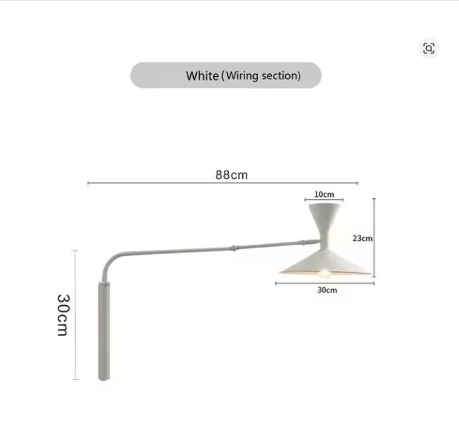 Industriële Wandlamp – Draaibaar Design voor Slaapkamer & Woonkamer