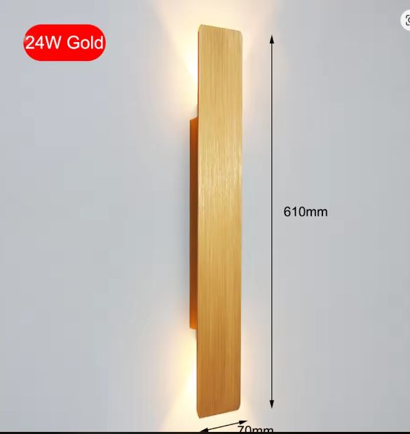 Moderne LED Wandlamp – Aluminium Binnenverlichting voor Slaapkamer, Woonkamer & Gang