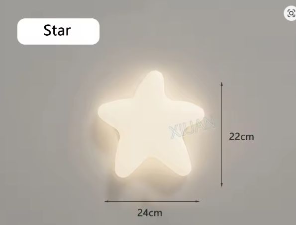 Wolk & Ster Wandlamp – Kinderkamer Verlichting, Sfeervol & Schattig