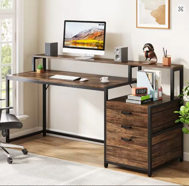 Mobiele Gereedschapswagen met 5 Lades – Blauwe Werkplaatshandkar voor Garage, Opslag en Werkplaats