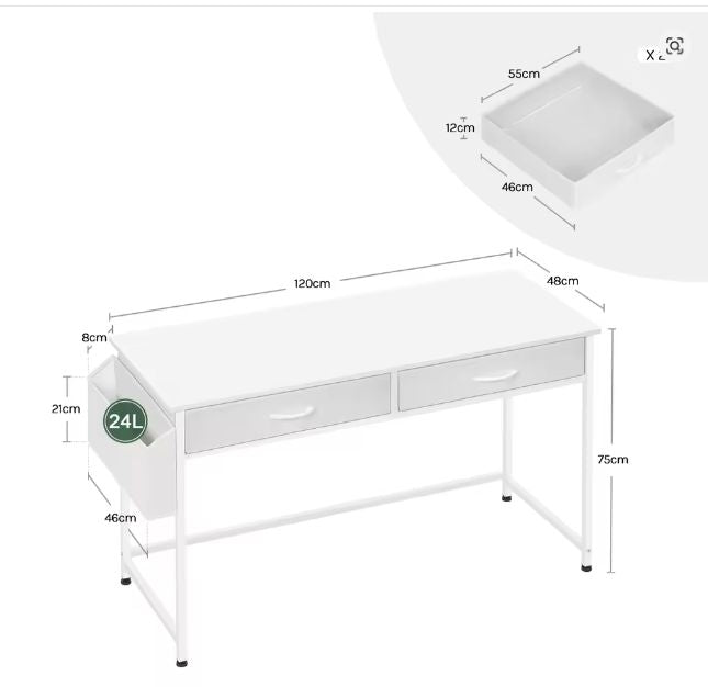 Set van 2 Draagbare Zero Gravity Strandstoelen – Verstelbare Camping Stoelen met Koeltas, Opbergtas en Bekerhouder, Perfect voor Buiten, Tuin of Strand