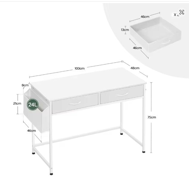 Set van 2 Draagbare Zero Gravity Strandstoelen – Verstelbare Camping Stoelen met Koeltas, Opbergtas en Bekerhouder, Perfect voor Buiten, Tuin of Strand