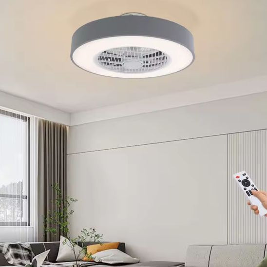 Plafondventilator met LED-verlichting – Rond Design, Stil & Energiezuinig
