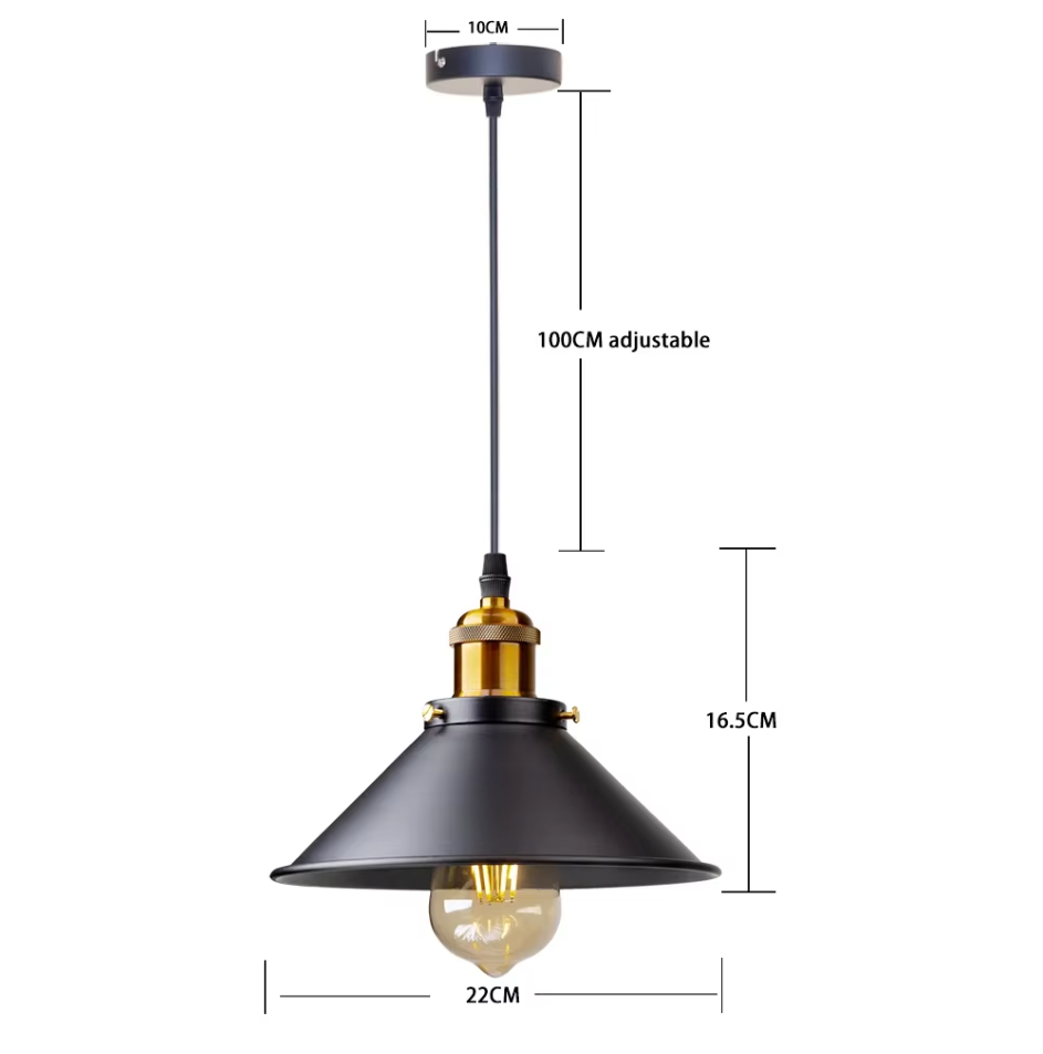 LumaLight Vintage Industriële Hanglamp