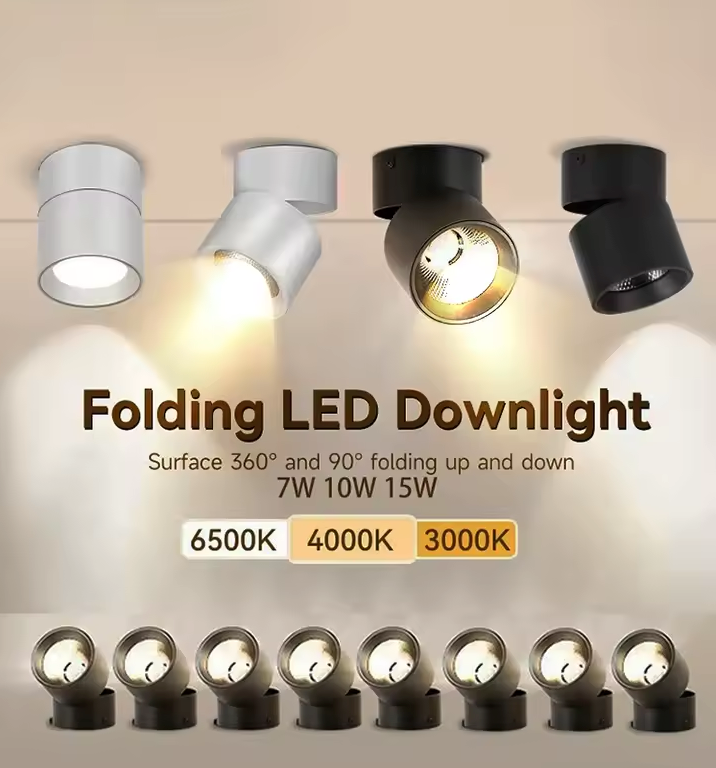 LED Plafondspots – Verstelbare Spotlamp voor Binnenverlichting – Zwart of Wit