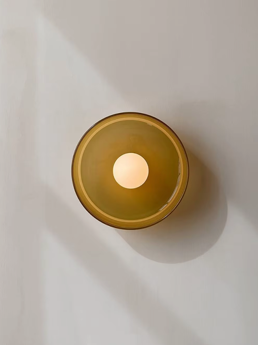 Lumi – Moderne Ronde Glazen Plafondlamp (Nordic Design)