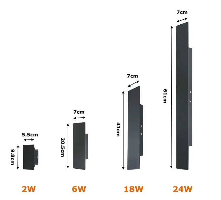 UniLights Waterdichte LED Wandlamp – Stijlvolle Buitenverlichting met Ingebouwde LED