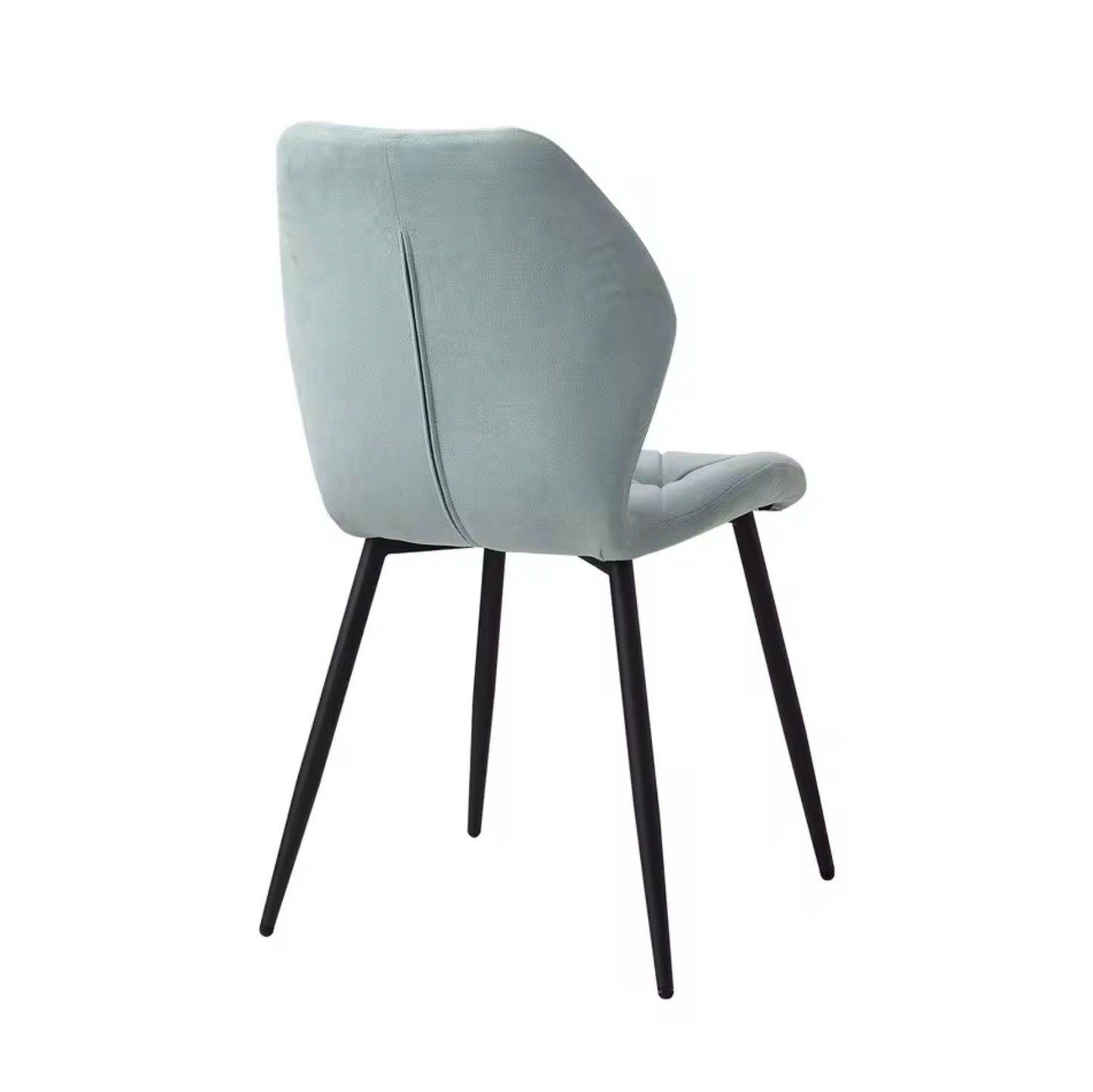 Set van 4 Moderne Eetkamerstoelen – Gevoerde Zitting & IJzeren Poten