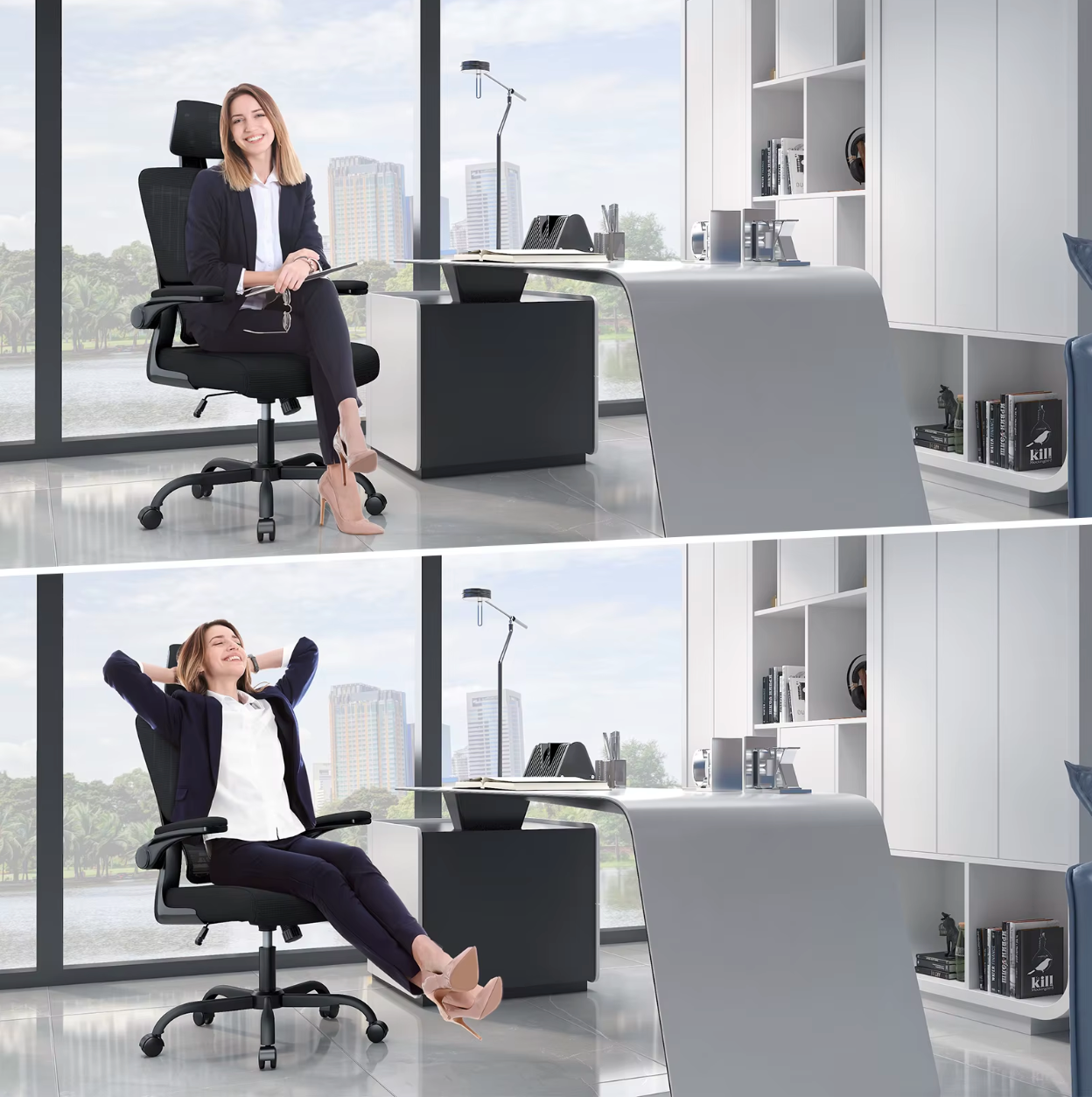 Sedia Premium Ergonomische Bureaustoel - Zwart