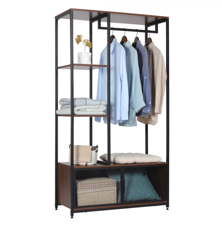 Sedia Vintage Kledingkast met Open Opbergrek en Kast