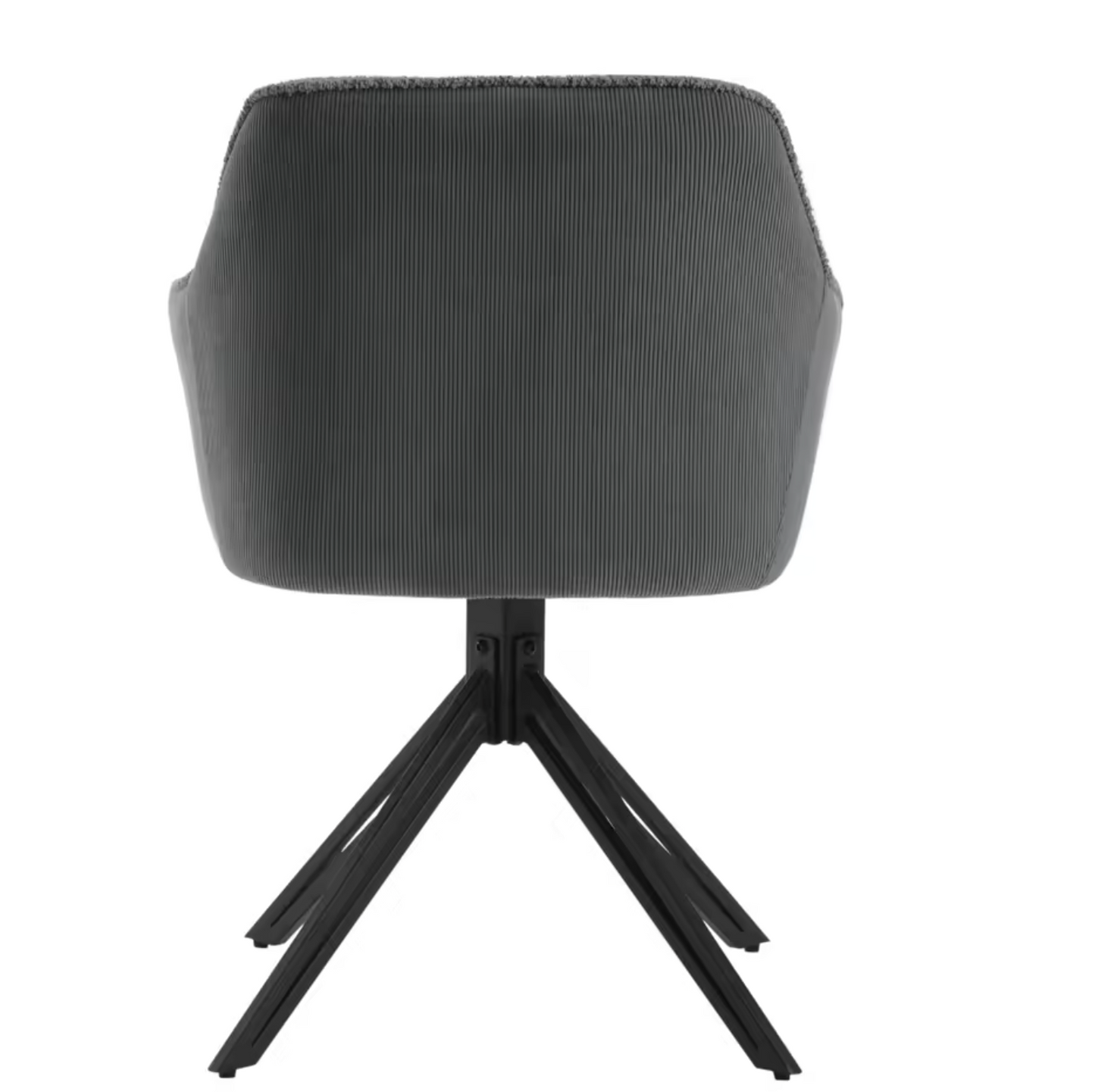 Set van 2 Draaibare Eetkamerstoelen – Corduroy & Boucléstof, Ergonomisch Comfort met Armleuningen