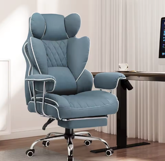 Ergonomische Gamingstoel – Pocketvering – Voetsteun – Lendensteun