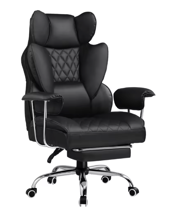 Ergonomische Gamingstoel – Pocketvering – Voetsteun – Lendensteun