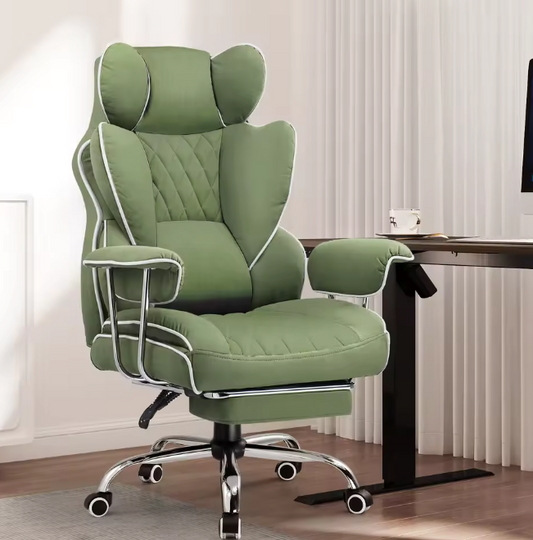 Ergonomische Gamingstoel – Pocketvering – Voetsteun – Lendensteun