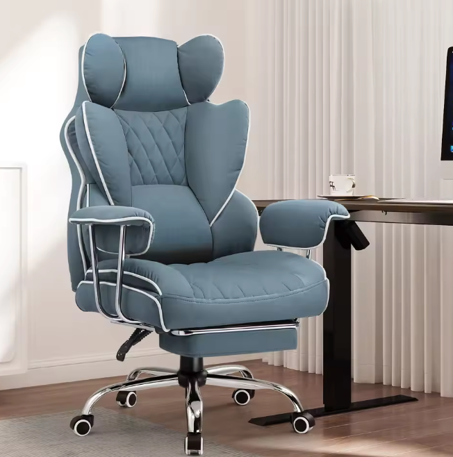 Ergonomische Gamingstoel – Pocketvering – Voetsteun – Lendensteun