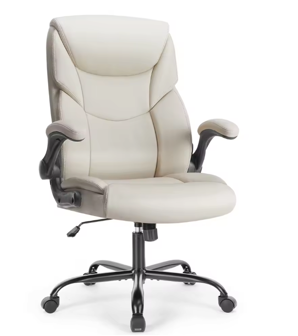 Ergonomische Gamingstoel – PU-Leder met Armleuningen, Lendensteun & Draaibare Wielen, Comfort voor Werk of Spel