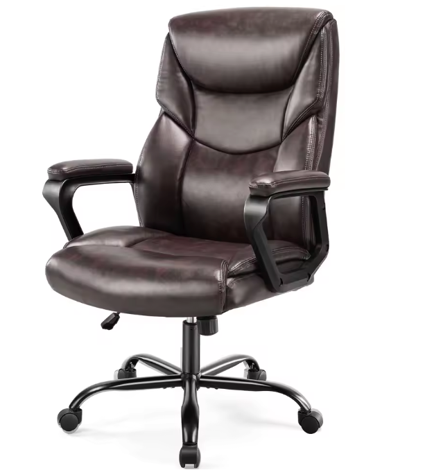 Ergonomische Gamingstoel – PU-Leder met Armleuningen, Lendensteun & Draaibare Wielen, Comfort voor Werk of Spel