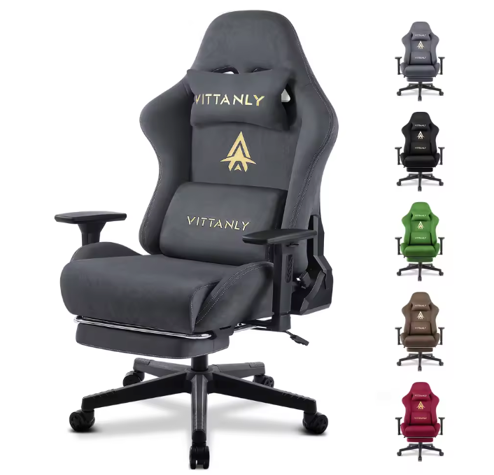 Gamingstoel met Voetsteun – Verstelbare Bureaustoel met Hoofdsteun