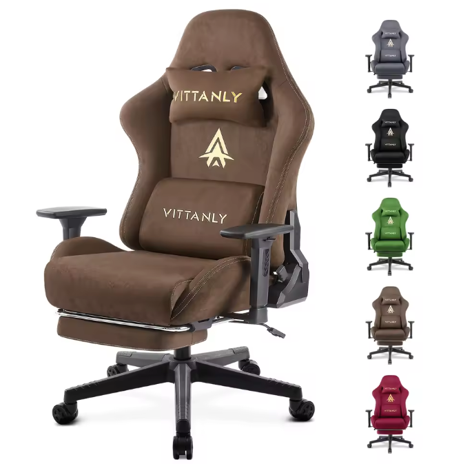 Gamingstoel met Voetsteun – Verstelbare Bureaustoel met Hoofdsteun