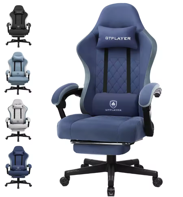 Gamingstoel met Zakvering & Voetsteun – Ergonomisch & Comfortabel