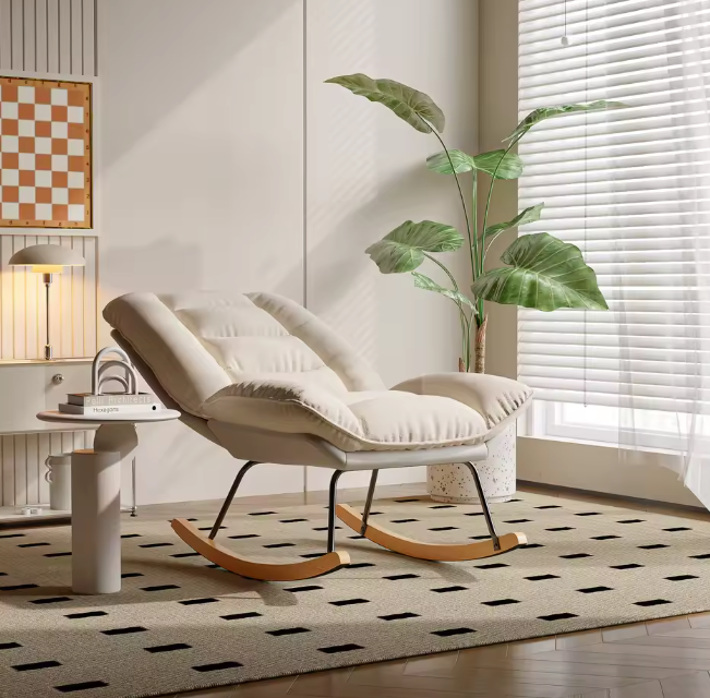 Verstelbare Schommelstoel – Comfortabele Fauteuil voor Woon- en Slaapkamer
