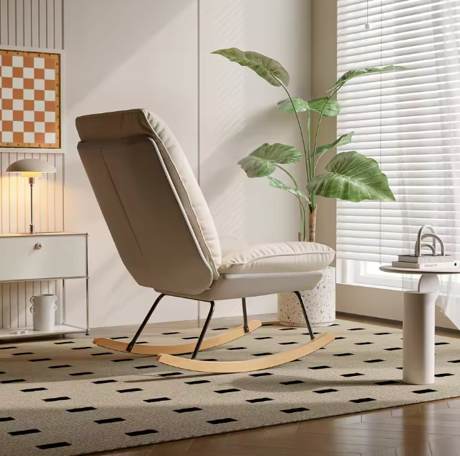 Verstelbare Schommelstoel – Comfortabele Fauteuil voor Woon- en Slaapkamer