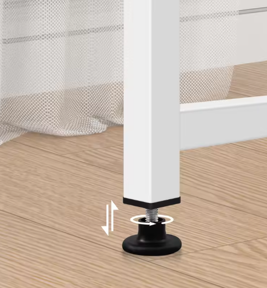 Houten Bureau Wit met Metalen Frame – 100, 120 en 140cm