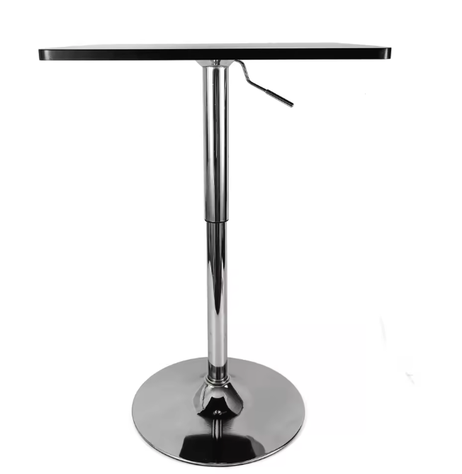 Verstelbare Vierkante Bartafel – 70–90 cm Hoogte & 360° Draaibaar