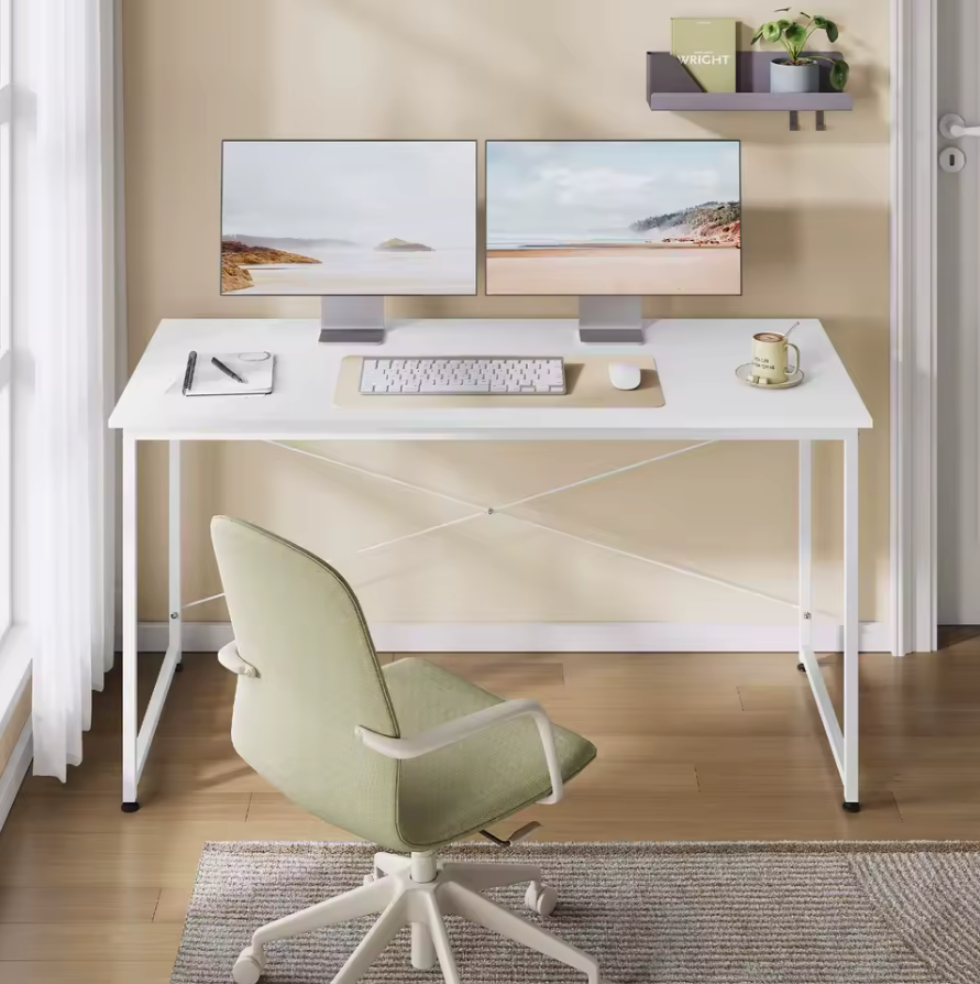 Groot Bureau met Metalen Frame – 100/120/140cm Bureautafel