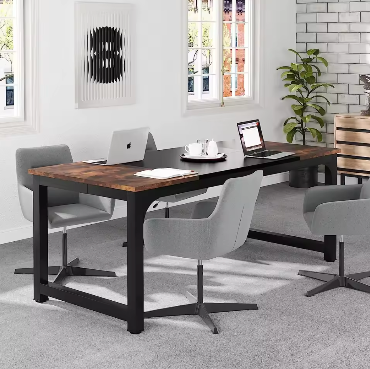 Modern Groot Computerbureau – Werkstation voor Thuis & Kantoor