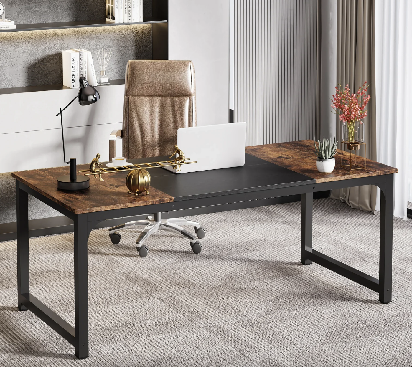 Modern Groot Computerbureau – Werkstation voor Thuis & Kantoor