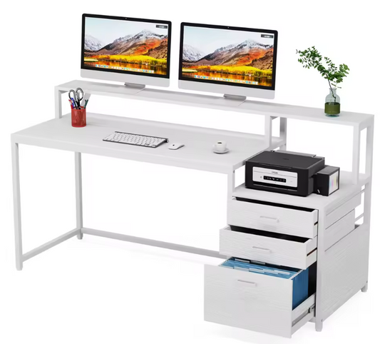 Mobiele Gereedschapswagen met 5 Lades – Blauwe Werkplaatshandkar voor Garage, Opslag en Werkplaats