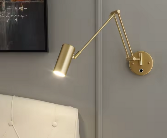 Dimbare LED Wandlamp – Moderne Opklapbare Leeslamp met Telescopische Arm