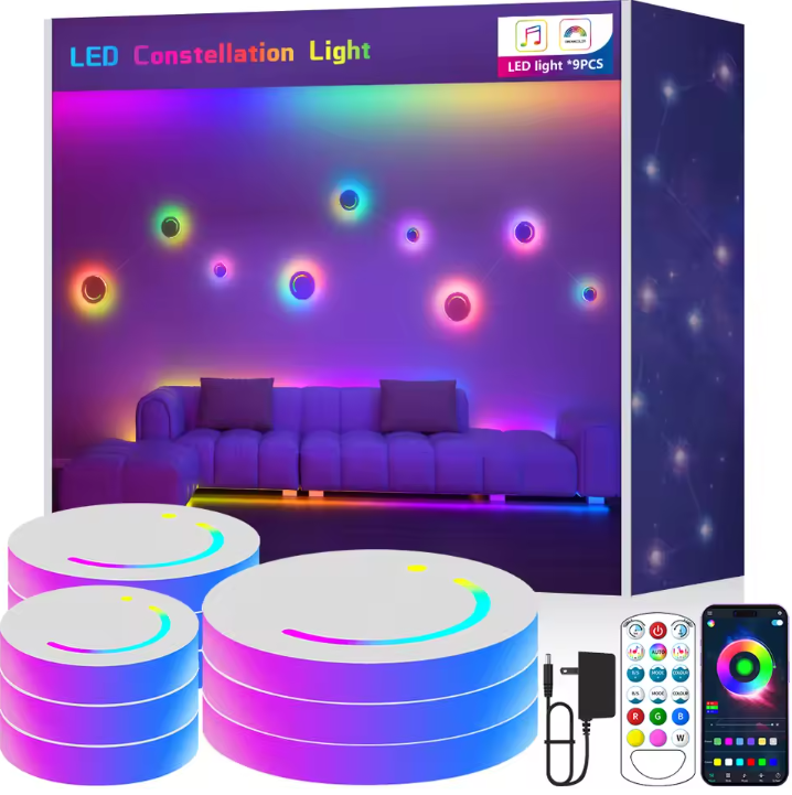 LED RGB Wandlamp – Creatieve Constellatie Verlichting met APP & Muzieksync