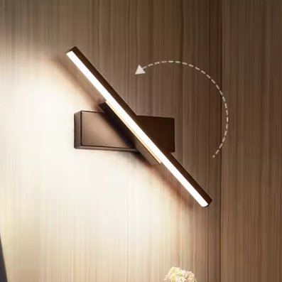 Moderne LED Wandlamp – Draaibare Badkamerspiegel & Sfeerverlichting