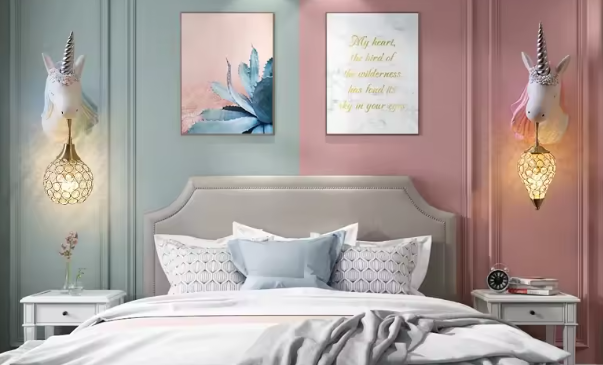 Eenhoorn Wandlamp – Schattige Kinderkamer & Slaapkamer Verlichting