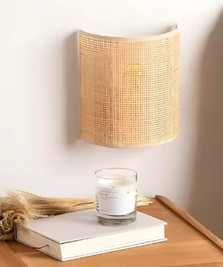 Boho Wandlamp – Handgeweven Henneptouw, Retro & Natuurlijk Design, E27