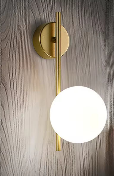 LED Glazen Bol Wandlamp – Moderne Sfeerverlichting voor Woon- & Slaapkamer