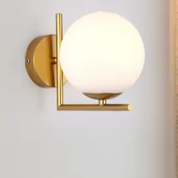 Nordic Glazen Wandlamp – Minimalistische LED Sfeerverlichting voor Woon- & Slaapkamer