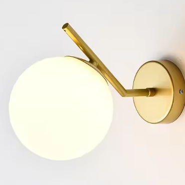 Nordic Glazen Wandlamp – Minimalistische LED Sfeerverlichting voor Woon- & Slaapkamer