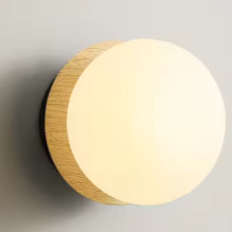 Scandinavische Houten Wandlamp – Modern LED Bedlampje & Sfeerverlichting