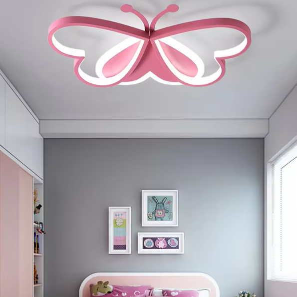 Vlinder LED Plafondlamp – Creatieve Kinderkamer & Slaapkamerverlichting, 90W