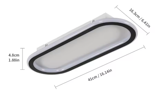 Moderne LED Plafondlamp – 33W 3712LM, Ultra Dun & Koel Wit Licht 6500K