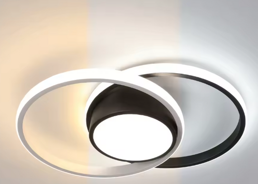 Dimbare LED Plafondlamp – 40W 4500LM, Zwart met Afstandsbediening 3000K-6500K